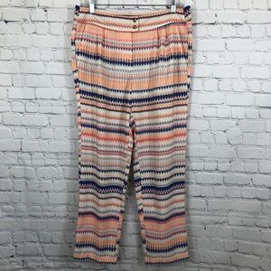 J.Crew Printed drapey beach pant size M